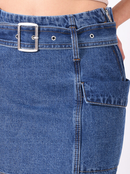 FALDA NAIARA AZUL OSCURO