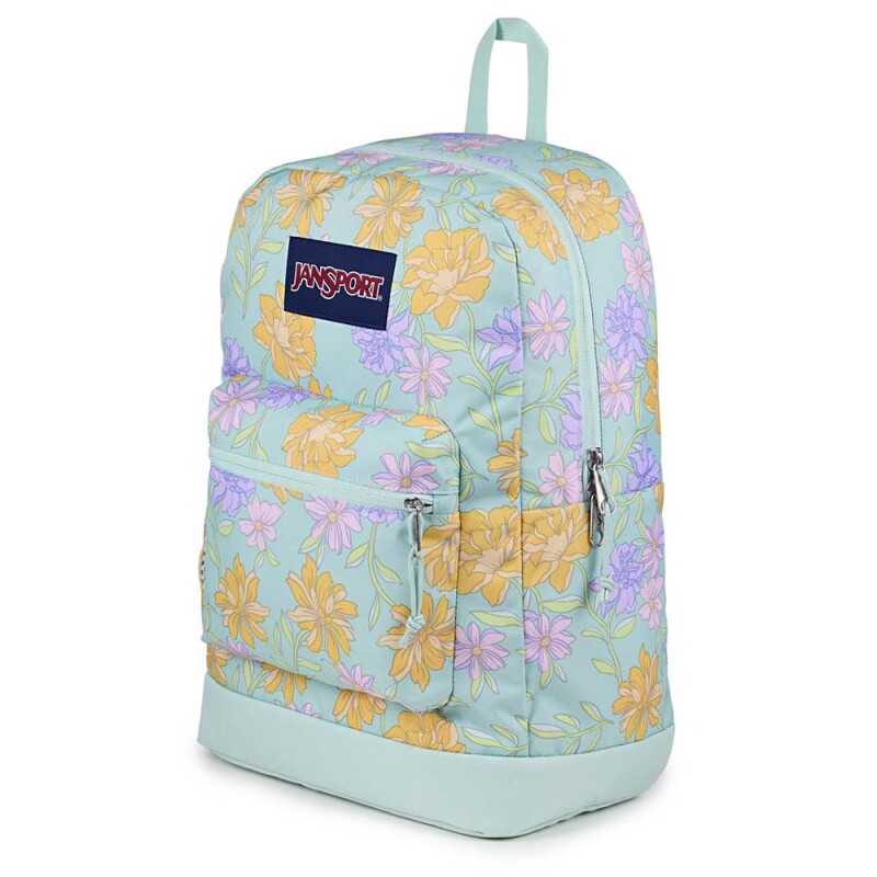 Mochila Portalaptop Cross Town Plus Faded Floral Fresh Mint