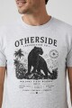Camiseta estampada Pantera GRIS MELANGE