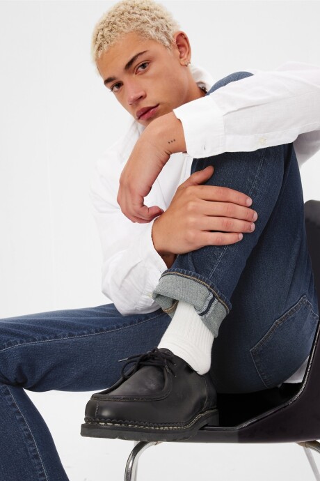 Jean Slim Soft Hombre Dark Wash