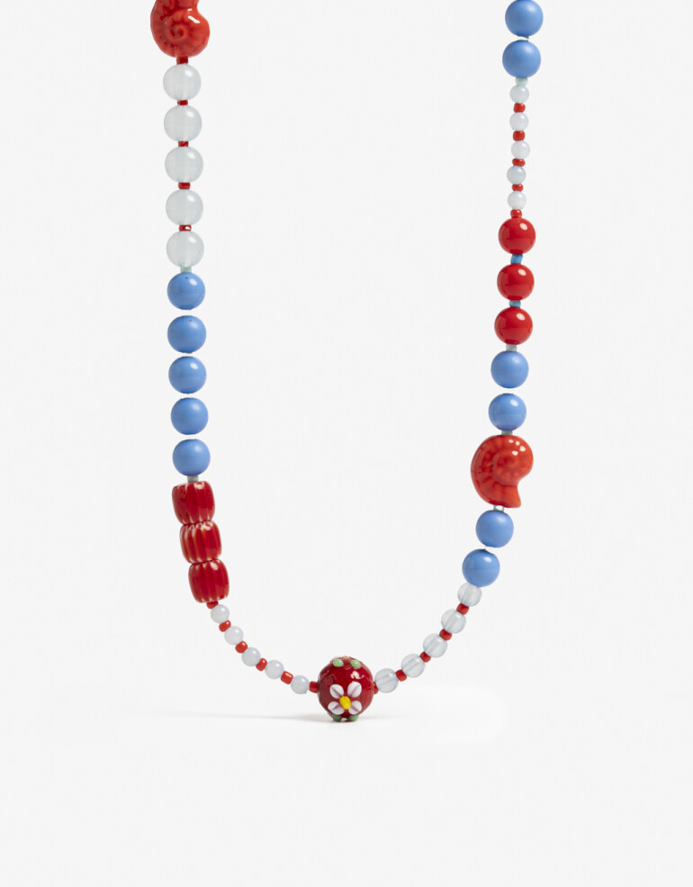 Collares Largos Canutillos Collar Largo Beads Color - Combinacion Multicolor