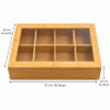 Caja para Sobres de Te con 8 Divisiones de Bamboo 32x20xh6.5cm Caja para Sobres de Te con 8 Divisiones de Bamboo 32x20xh6.5cm