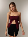 Tops Kartun Bordeaux Oscuro