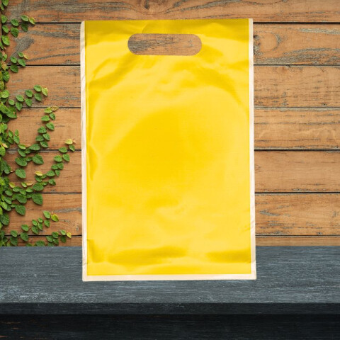 Bolsas de Nylon Colores Lisos x10 Amarillo