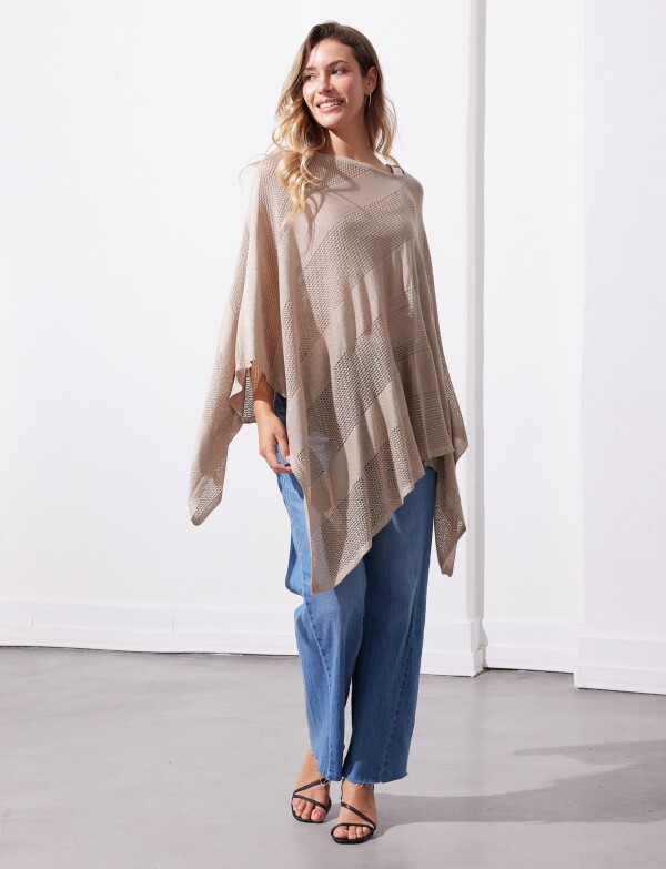 Poncho Lurex TOSTADO