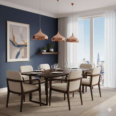 Colgante de aluminio símil cobre martillada, pantalla 28cm E27 Colgante de aluminio símil cobre martillada, pantalla 28cm E27