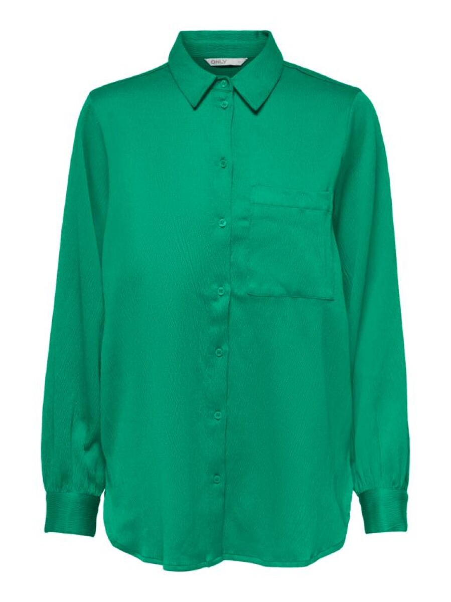 Camisa Camille Efecto Satinado - Simply Green 