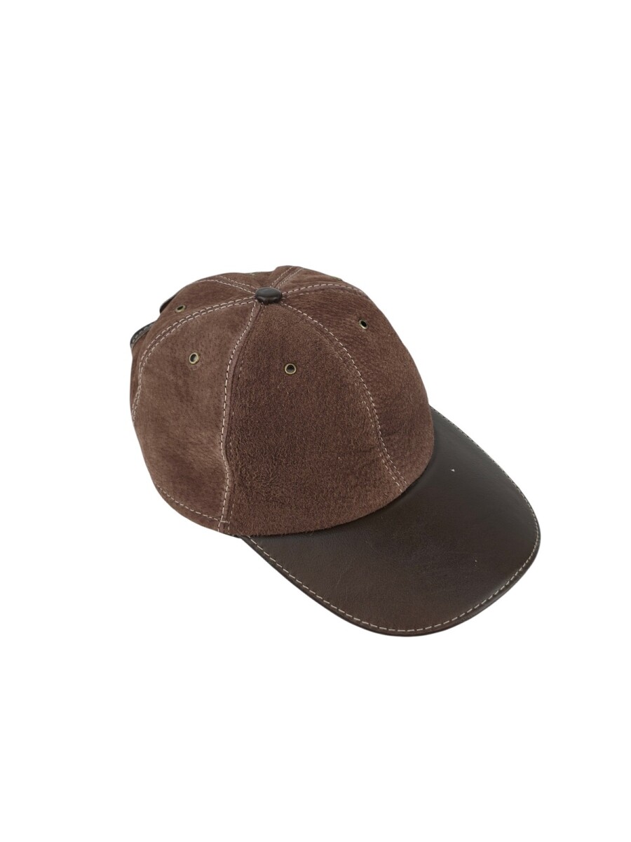 Gorro de cuero - Chocolate 