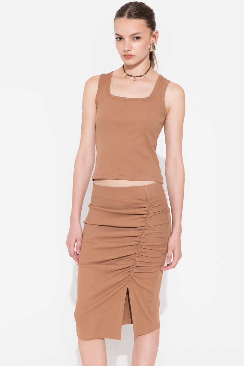 POLLERA FELI Camel