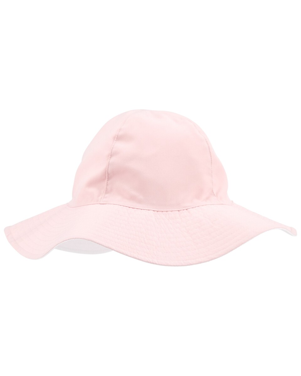 Gorro reversible de algodón con protección UPF 50+. Talles 2-4T 