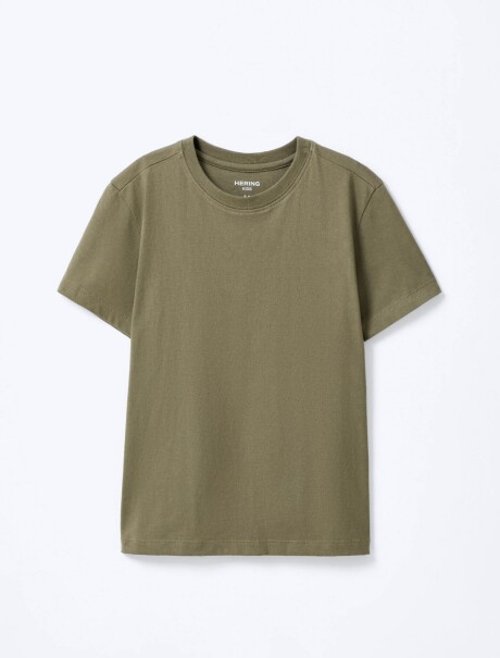 CAMISETA DE ALGODÓN SÚPER CÓMODO INFANTIL VERDE