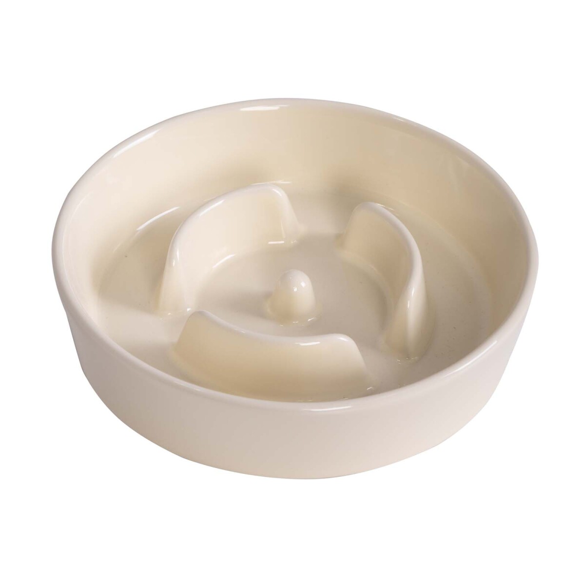 COMEDERO MASCOTAS - CERAMICA BLANCO COME LENTO 