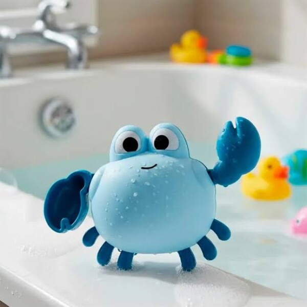 Cangrejo nadador P&F para jugar en el baño celeste