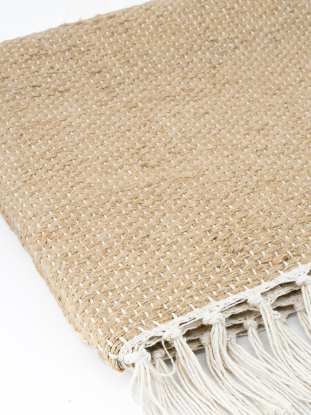 ALFOMBRA YUTE AGRA BEIGE