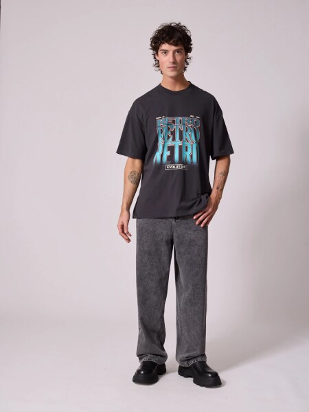 T-SHIRT DIXIE MOYA GRIS OSCUR