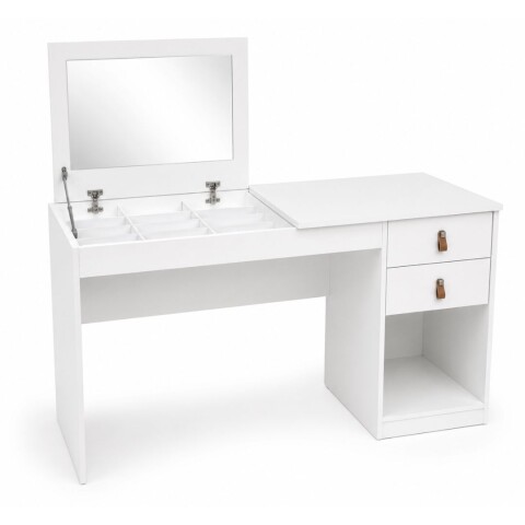 Tocador Versa Home Blanco Con Espejo Y 2 Cajones Tocador Versa Home Blanco Con Espejo Y 2 Cajones