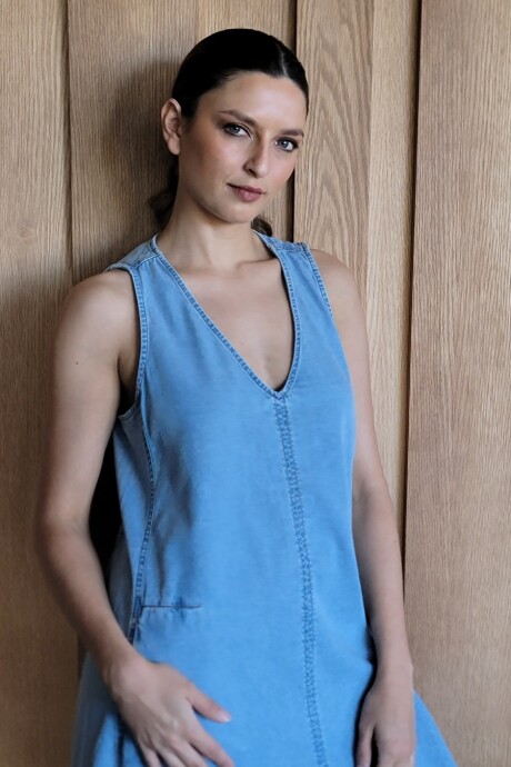 Vestido Formentera Denim celeste