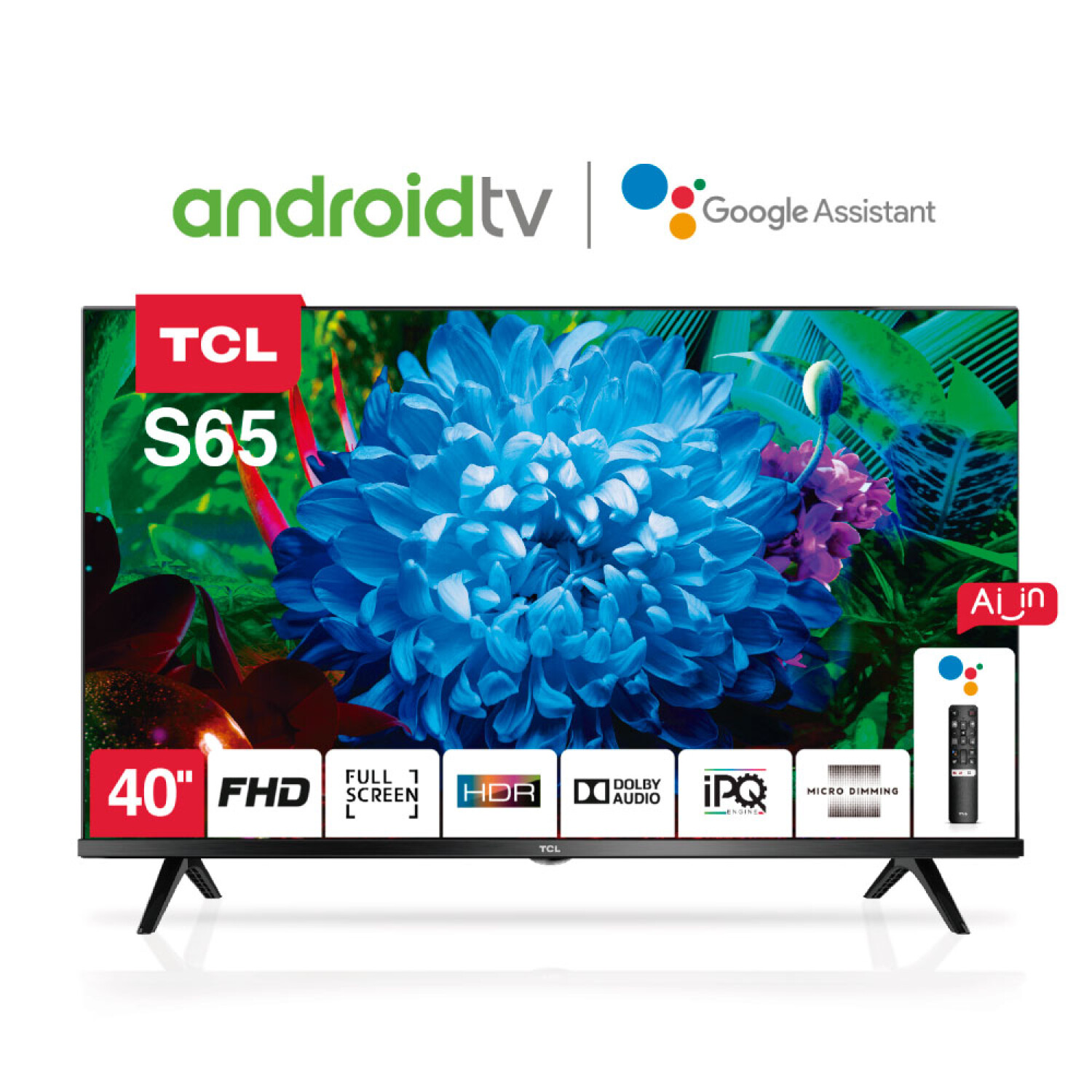 Pantalla Smart TV TCL de 40'' con Google Chromecast
