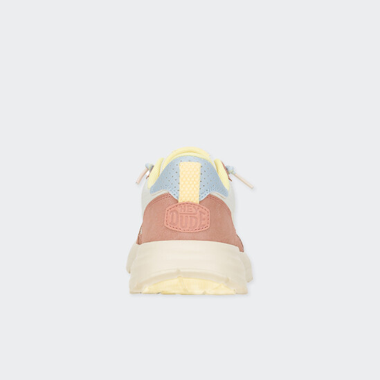 Championes Hey Dude Sirocco Alta Colorblock Rosado
