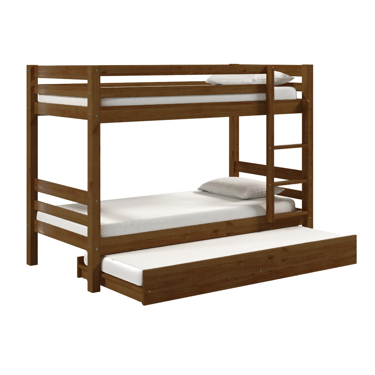 Cucheta De Madera Pino Con Lustre Cera 6x4 Con Auxiliar Y Escalera 