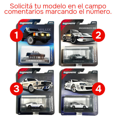 Auto coleccionable 1:64 Majorette - Varios Diseños Auto coleccionable 1:64 Majorette - Varios Diseños