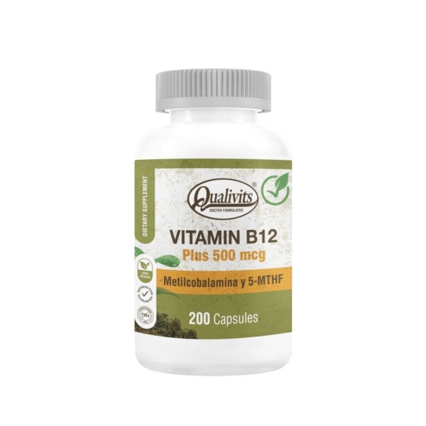 Vitaminas B12 Plus x 200 cápsulas - Qualivits Vitaminas B12 Plus x 200 cápsulas - Qualivits