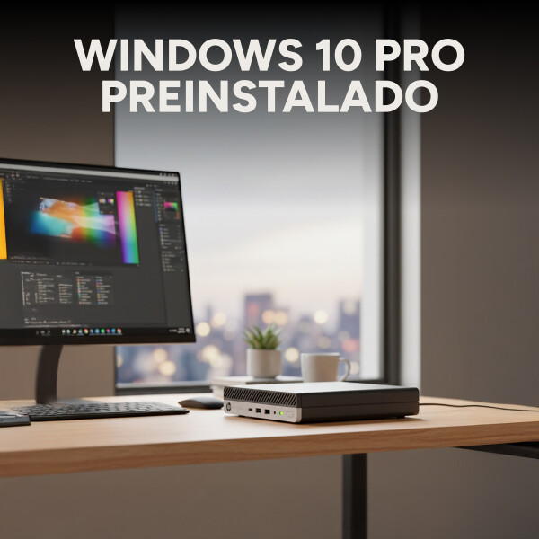 Mini Pc Hp i5-7500t 2.7Ghz 8Gb Ram 256Gb SSD Windows 11 pro Color Negro