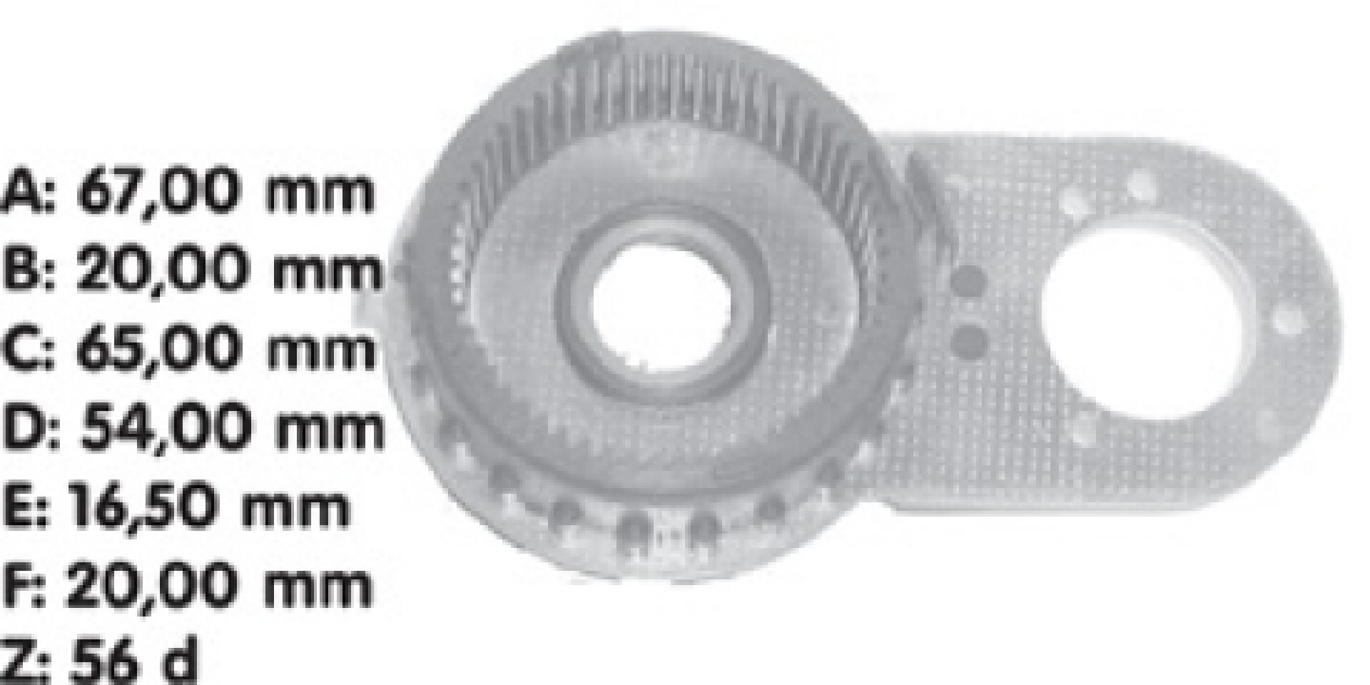 CORONA REDUCTORA CITROEN - PEUGEOT PEUGEOT 306-405 VALEO 56D LC 