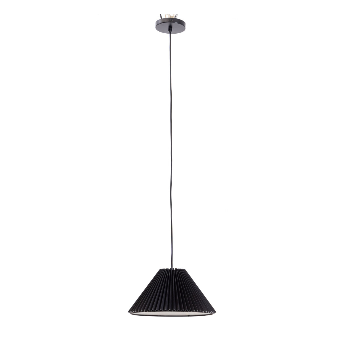 LÁMPARA - DE TECHO NEGRO METAL PLEATING 