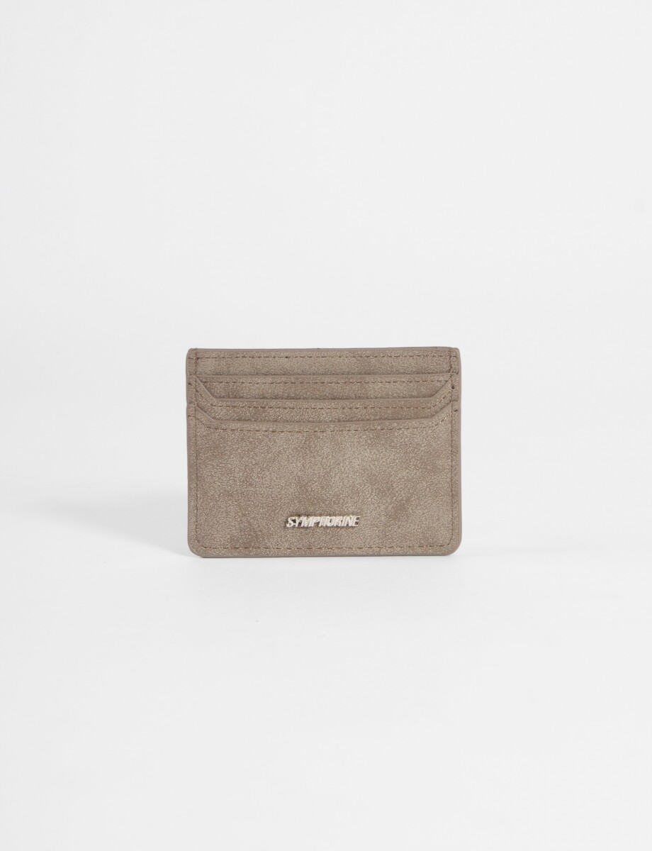 Tarjetero basic - marrón 