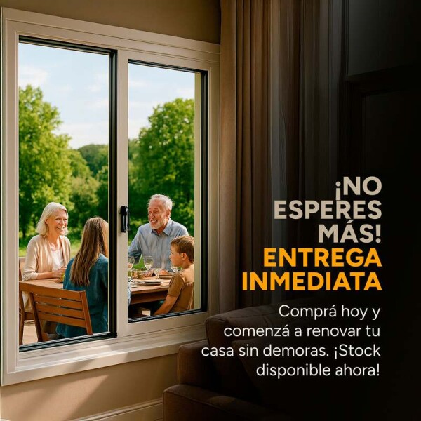 Ventana de PVC Blanco 120 X 150 Corrediza Aislante Premium Ventana de PVC Blanco 120 X 150 Corrediza Aislante Premium