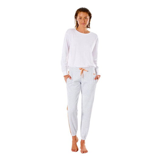 Pantalon Rip Curl REVIVAL TRACK PANT LIGHT GREY HEATHER Gris Pantalon Rip Curl REVIVAL TRACK PANT LIGHT GREY HEATHER Gris