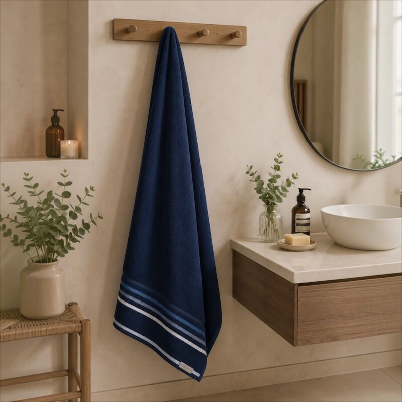 Toalla de Aldogón 86x150cm Lumina Azul