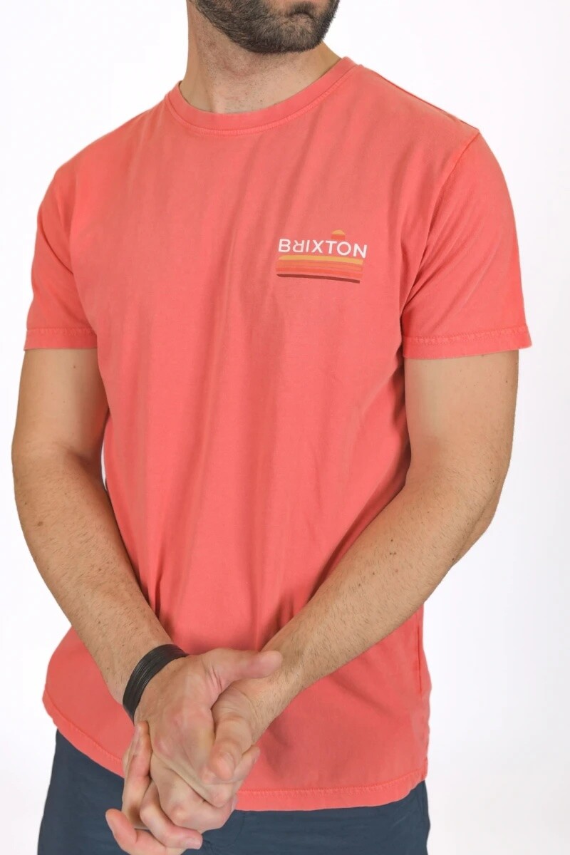 Camiseta Brixton Salmón