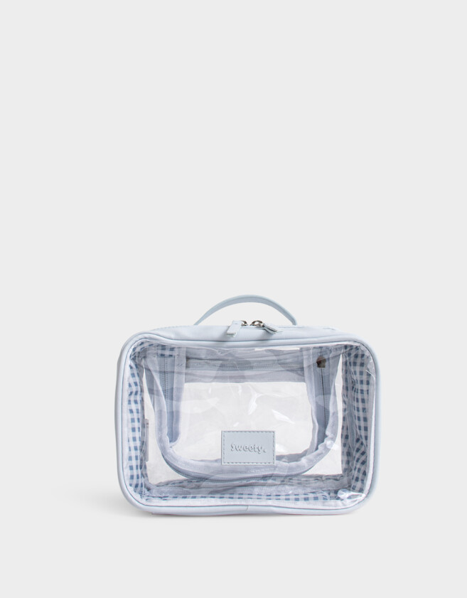 Porta Cosméticos Azul Celeste