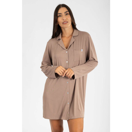 Camisola ribb yummy liso ml Marron