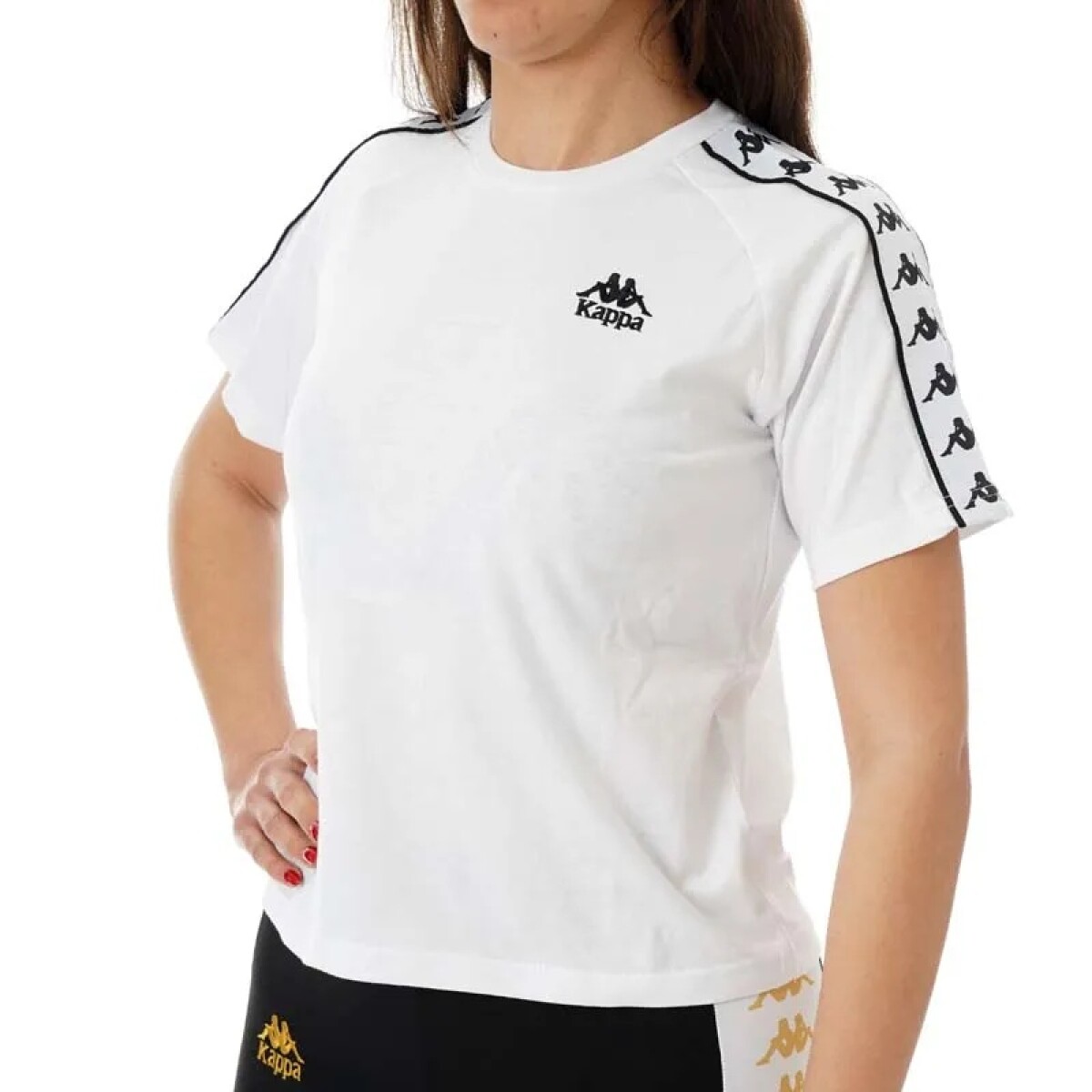 Polo 222 Banda Adi Mujer - White-black 