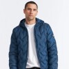 Campera Hombre C/Capucha Nylon Bantu Kristo Belga Azul