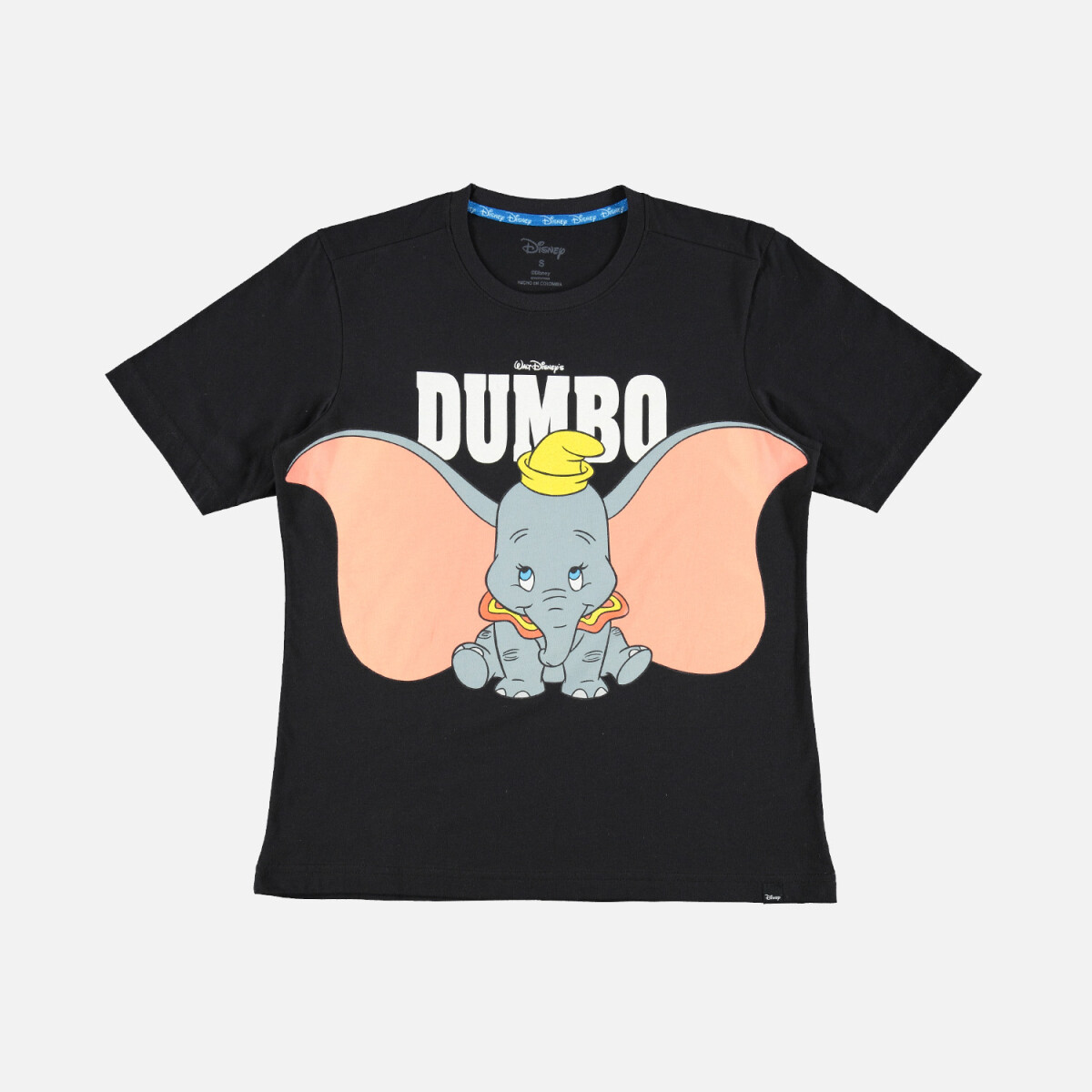 T-shirt de mujer Dumbo - NEGRO 