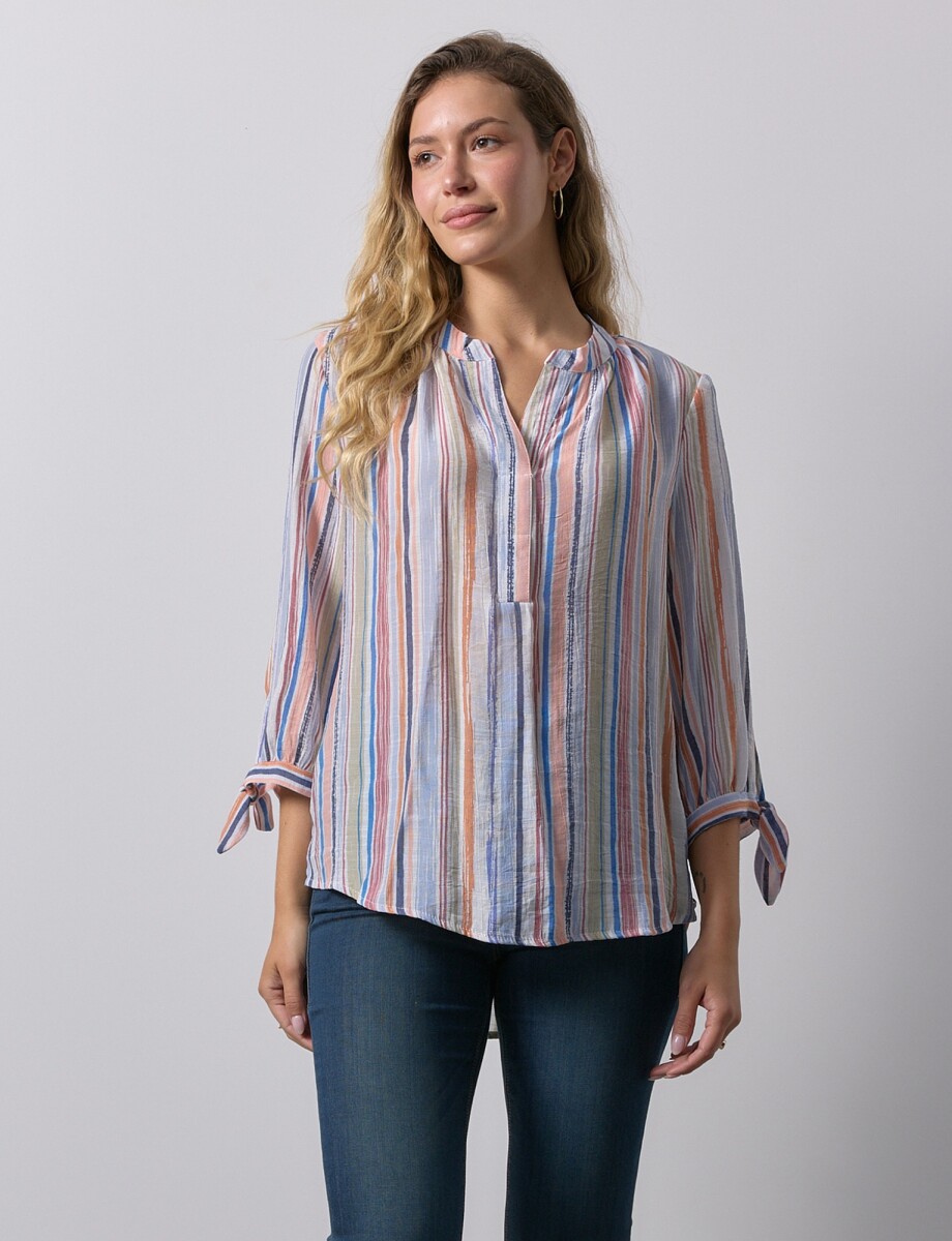 Blusa Lazo - Multi/azul 
