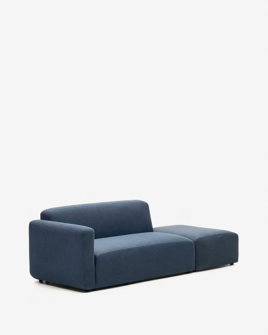 Sofá modular Neom 2 plazas con terminal azul 244 cm