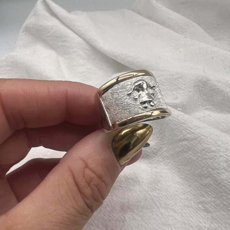 Anillo plata y oro Niña Anillo plata y oro Niña