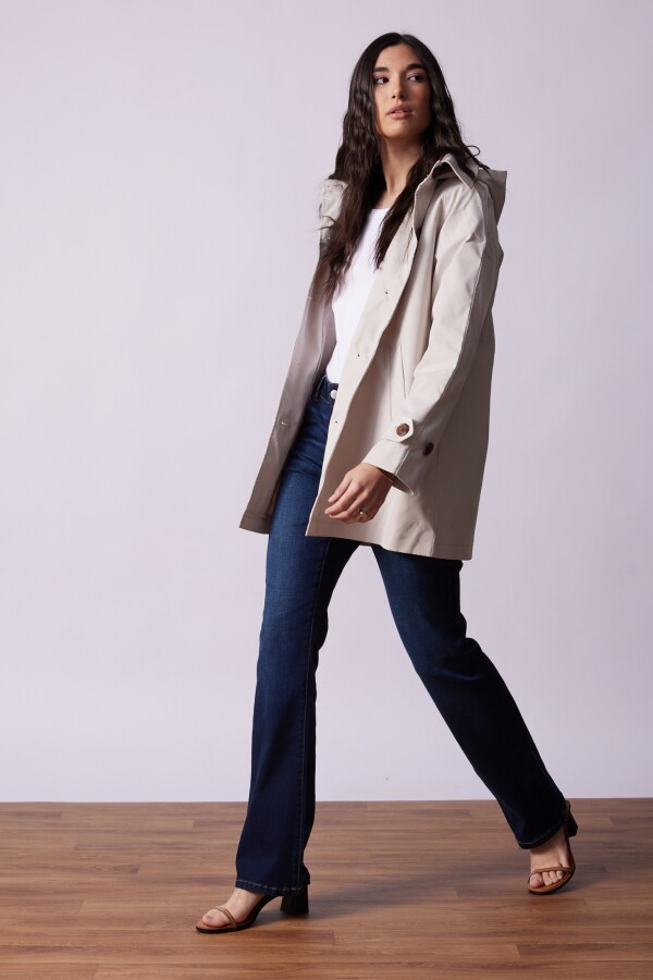 Gabardina Impermeable BEIGE CLARO