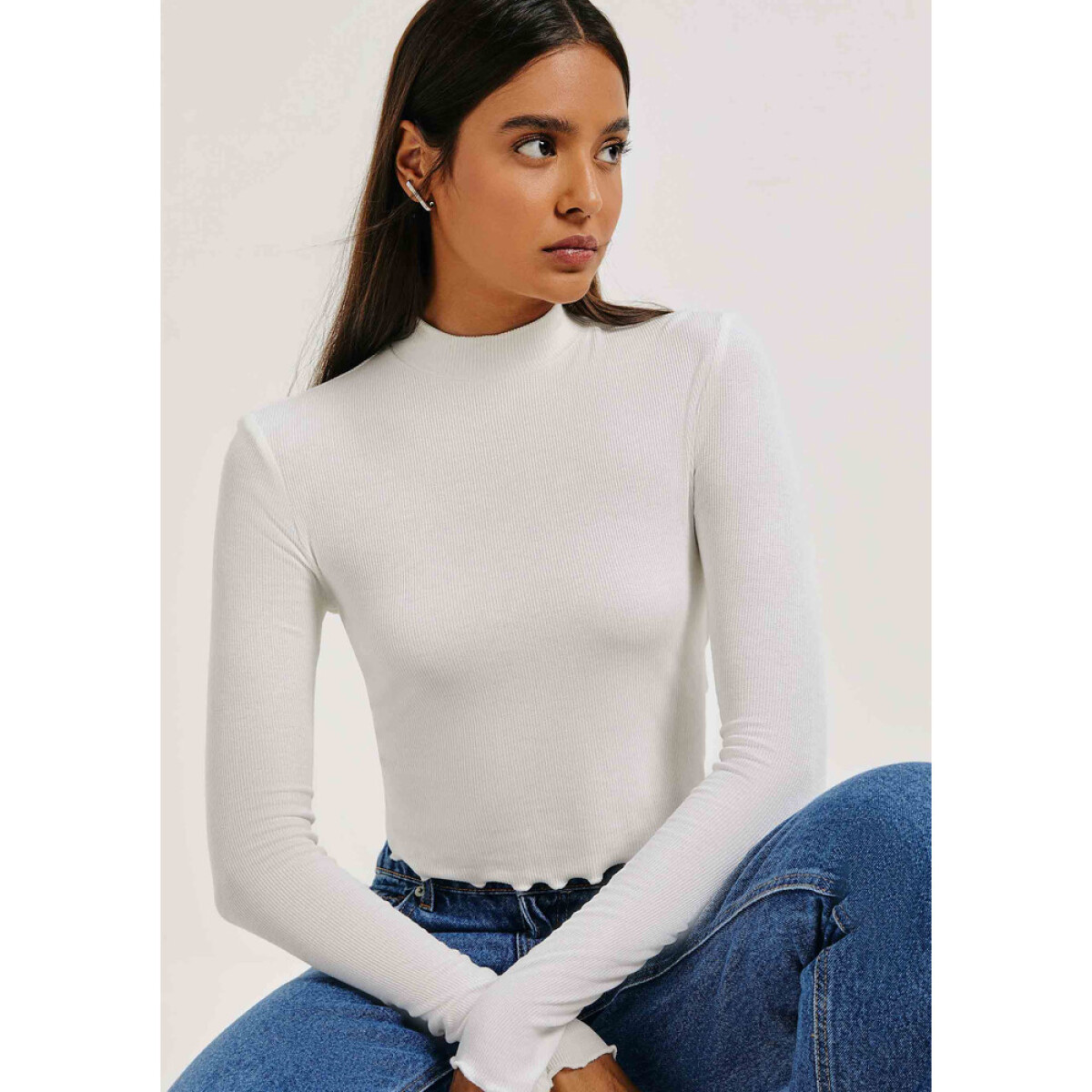 BLUSA ML FEM - OFF-WHITE 