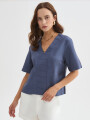 Blusa Jorvel Azul Piedra