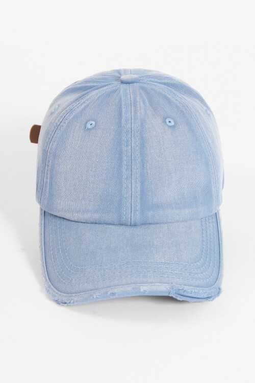 Cap vintage celeste