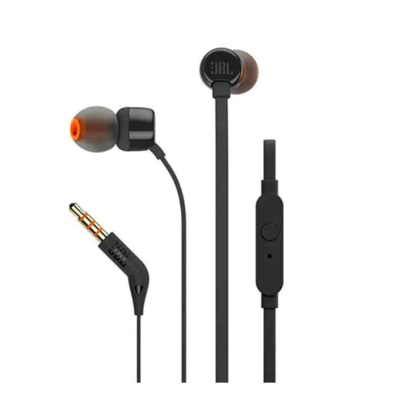 Auriculares JBL TUNE 110 Negro con micrófono Auriculares JBL TUNE 110 Negro con micrófono