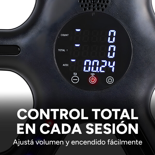 Máquina De Boxeo Bluetooth Música Luces + Guantes Entrena Color Negro