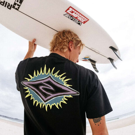 Remera Rip Curl Raw Burst Negro