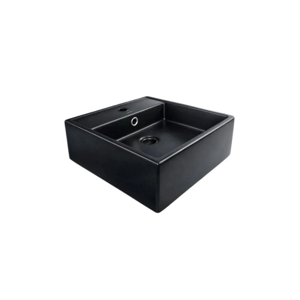 Mueble de baño Suspendido Alice Negro 100cm con Bacha de Loza Mueble De Baño Suspendido Alice Negro 100cm Con Bacha De Loza
